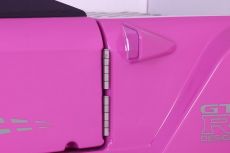 Дитяче ліжко машина GTR Pink 190х90 см з підсвіткою, музикою, шкіряний салон, пультом
